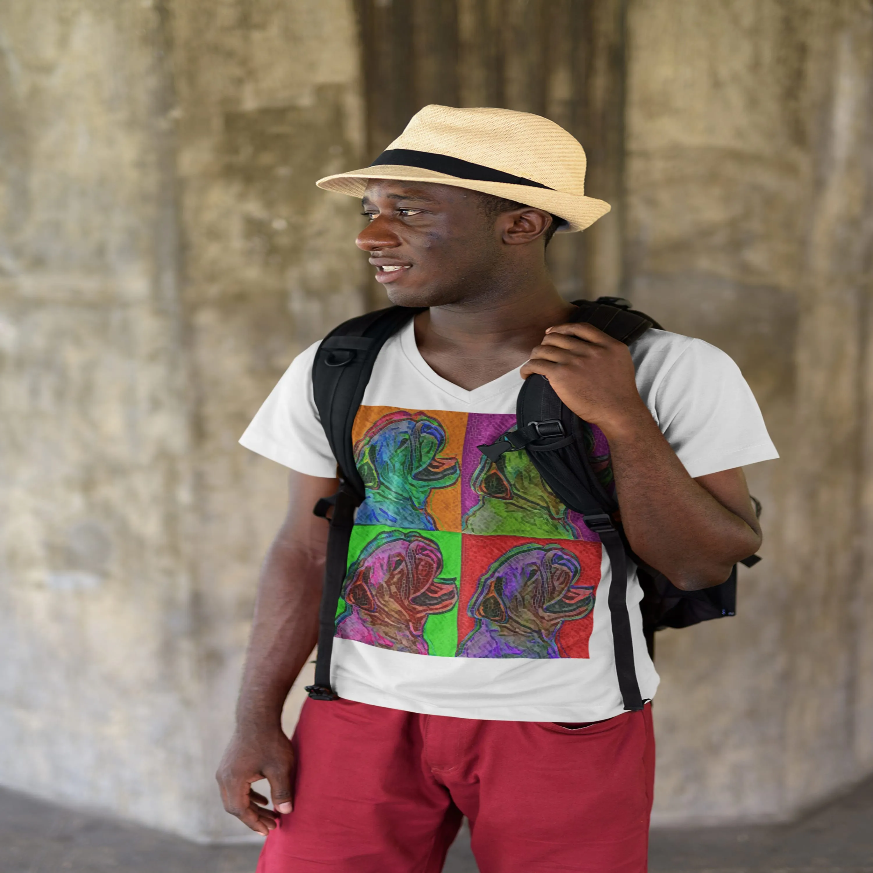 Bulldog King V-Neck Tee