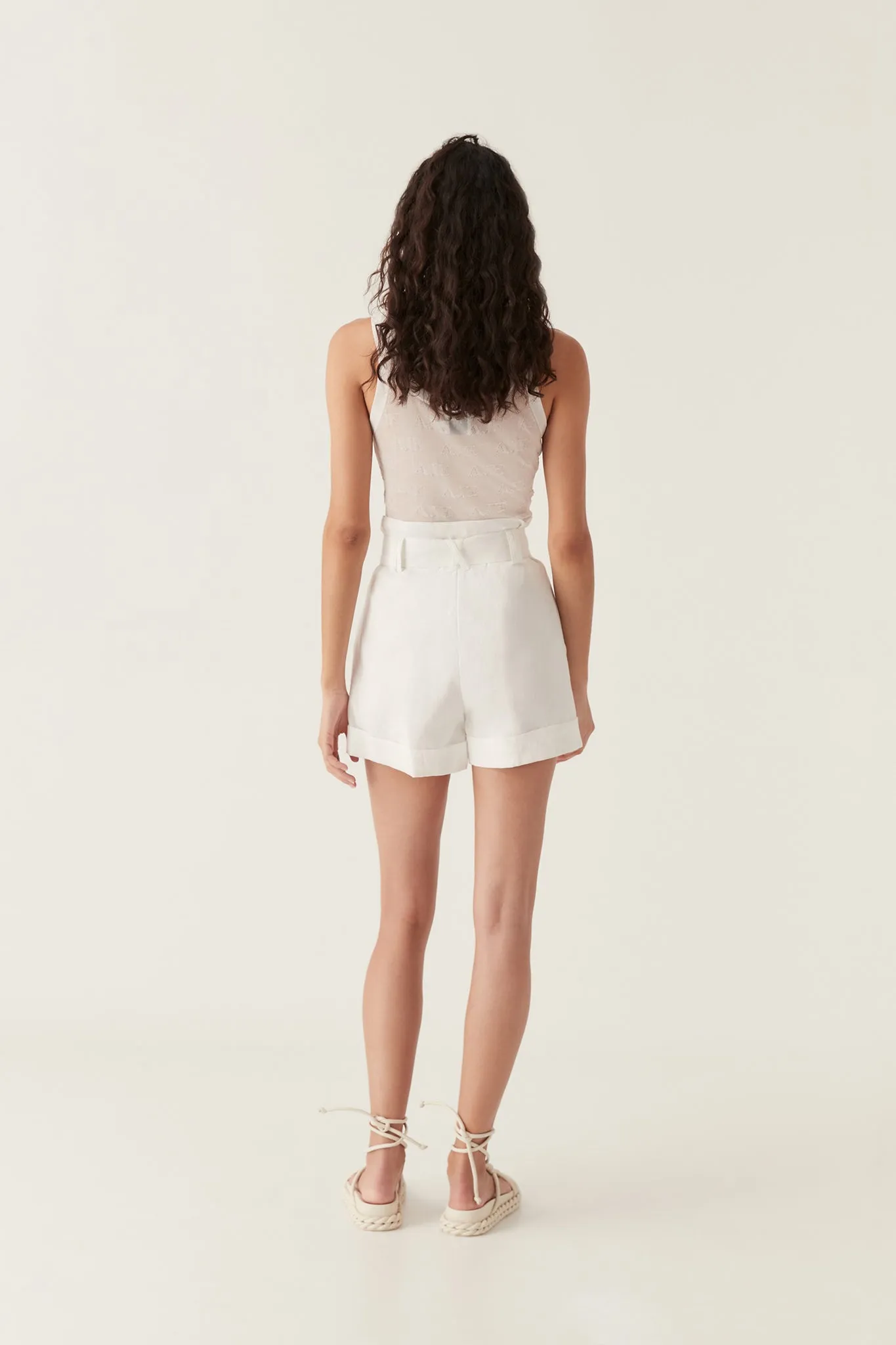 Byblos Belted Linen Short