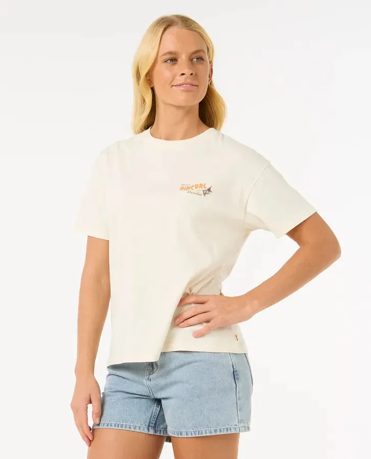 Cala Vadella Relaxed Tee- Bone