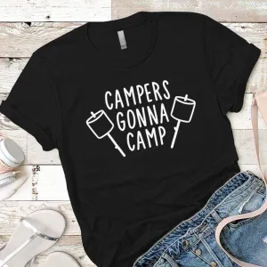Campers Gonna Camp Marshmallows Premium Tees