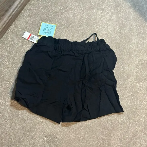 CECE Women’s Paperbag Waist Black Shorts Size XS