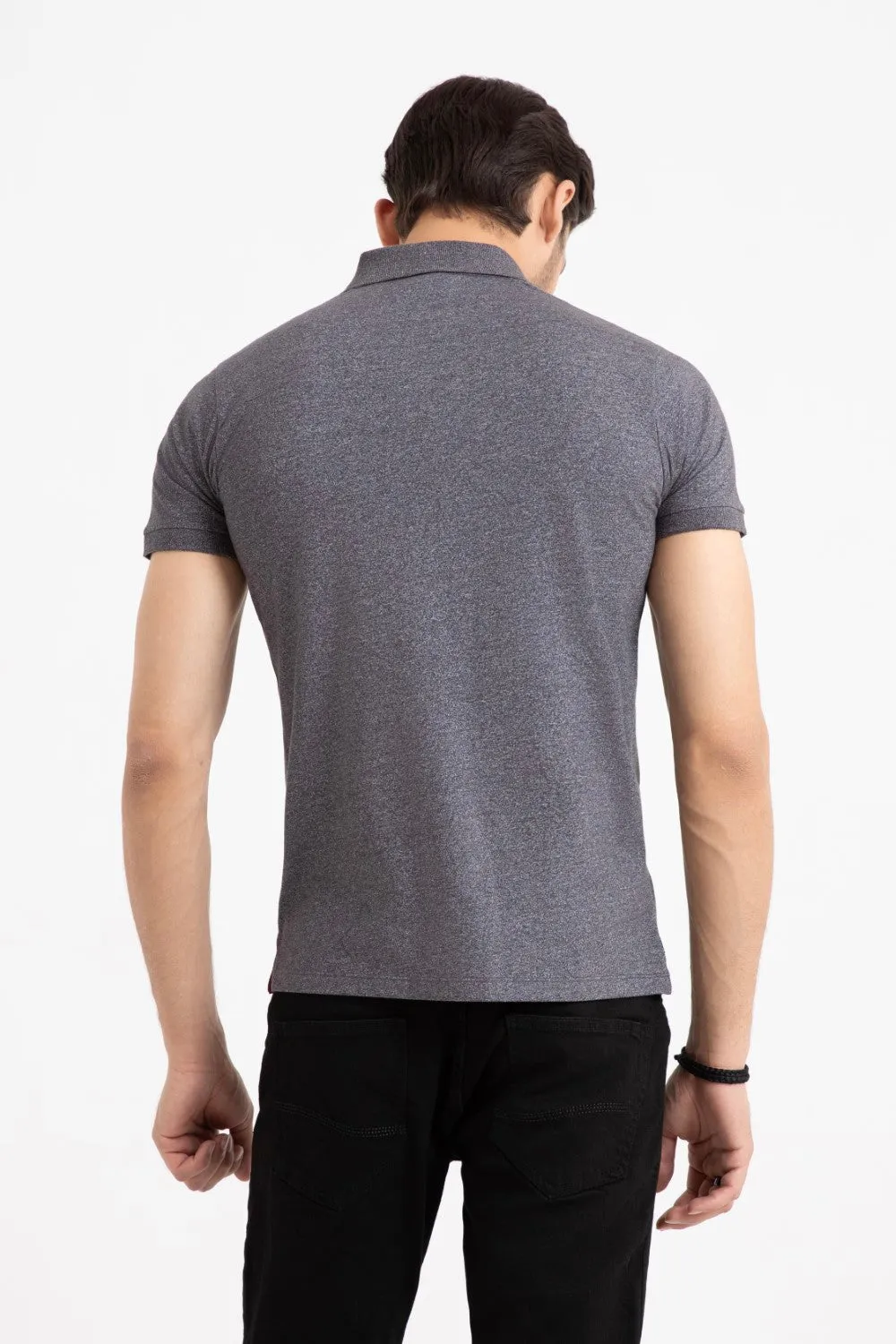 Charcoal Collar T-Shirt