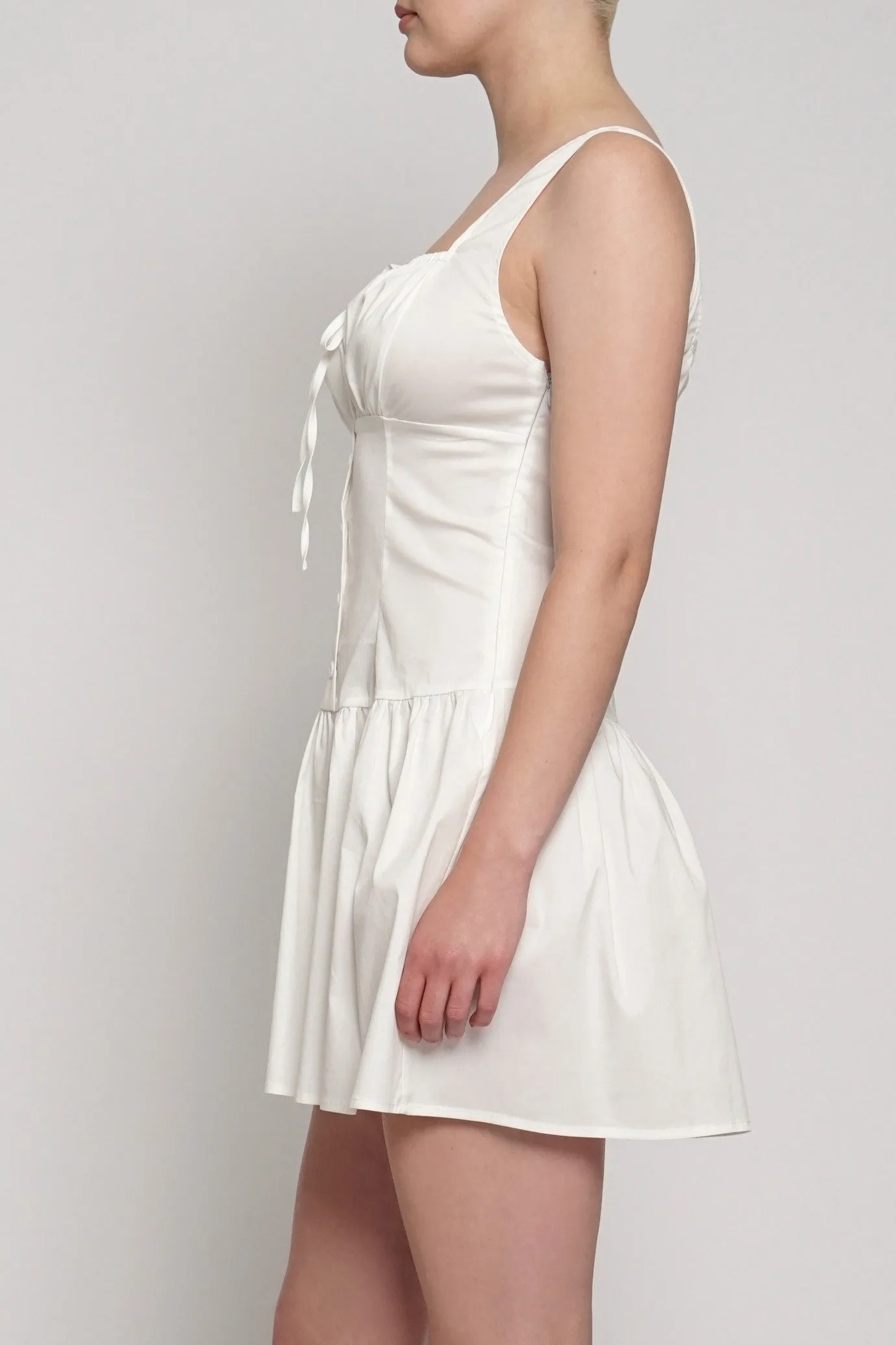 Charli White Poplin Mini Dress