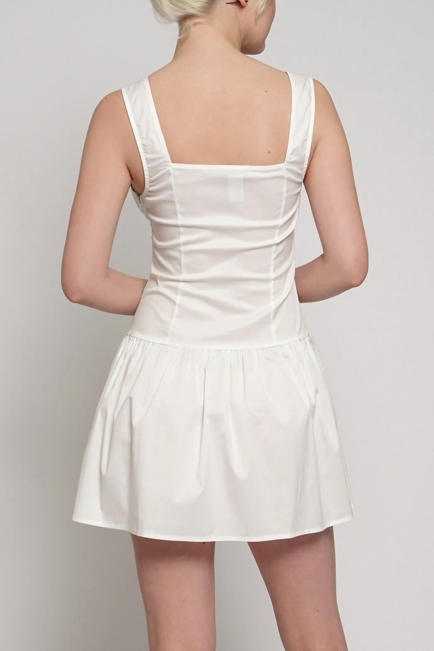 Charli White Poplin Mini Dress