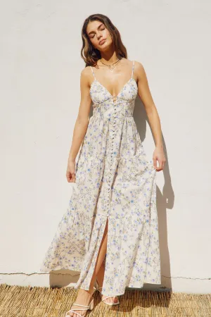 Chessie Bustier Tiered Maxi Dress