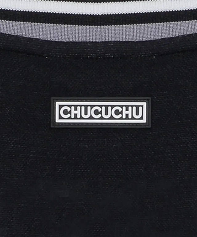 CHUCUCHU Men's Check Round Vest - Gray