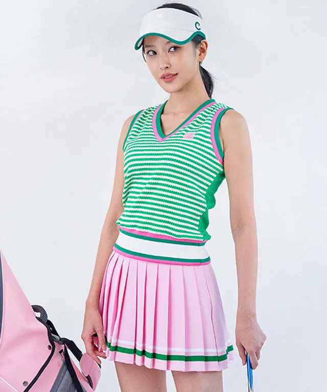 CHUCUCHU Stripe Vest - Green
