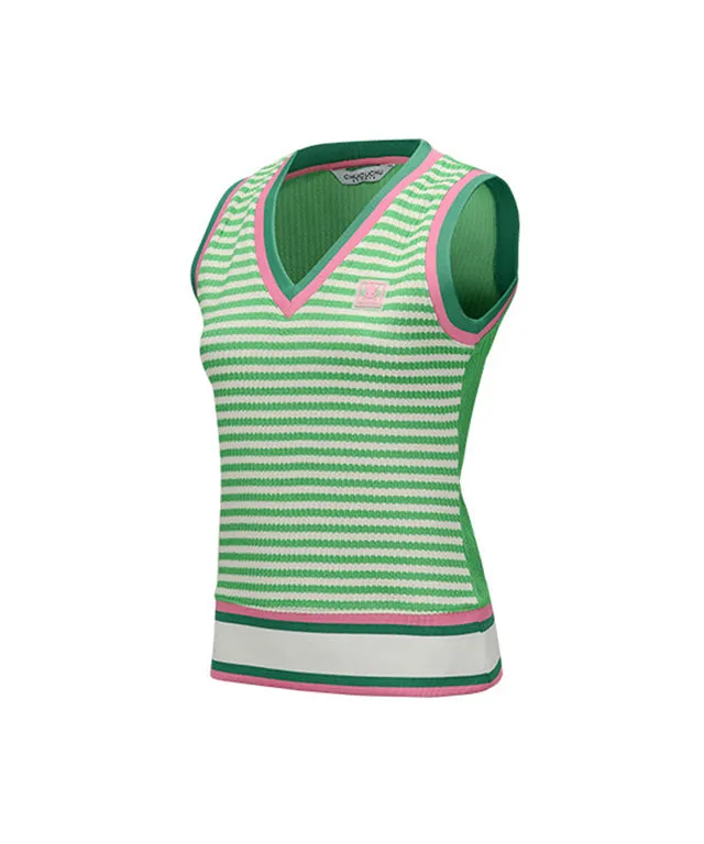 CHUCUCHU Stripe Vest - Green