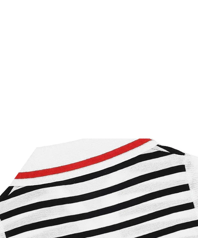 CHUCUCHU Summer Logo Knit Vest - Black