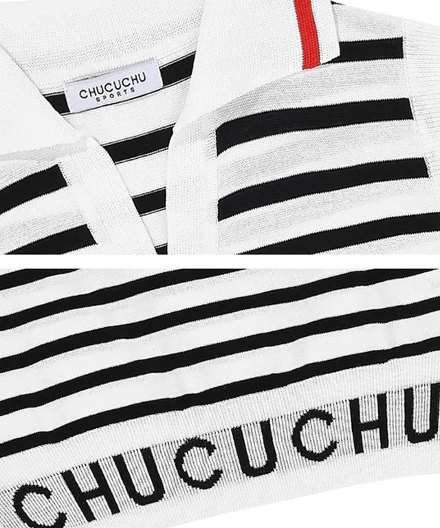 CHUCUCHU Summer Logo Knit Vest - Black