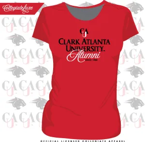Clark Atlanta | Vintage Fancy ALUMNI RED Ladies Tees (**)