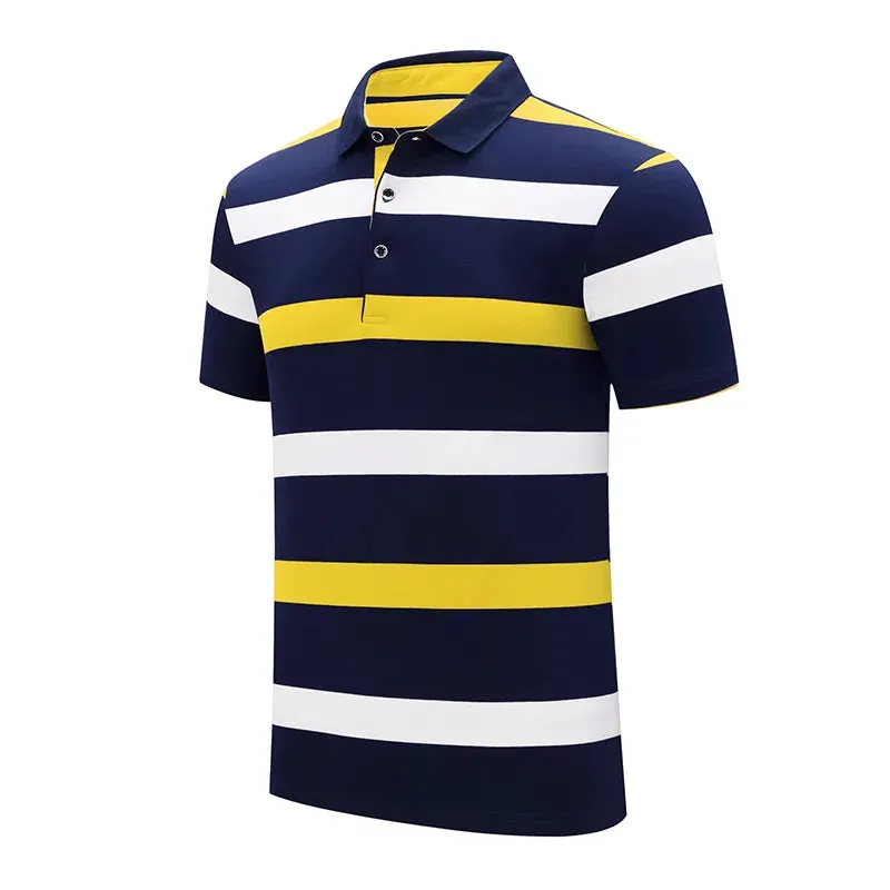 Classic Striped Polo Summer Elegance