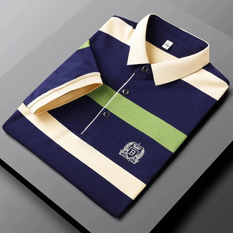 Classic Striped Polo Summer Elegance