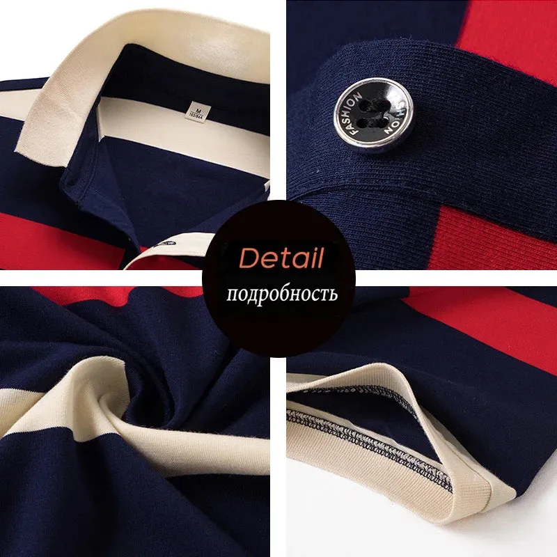 Classic Striped Polo Summer Elegance