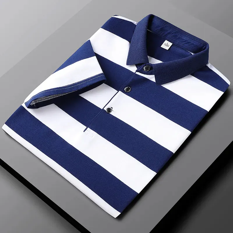 Classic Striped Polo Summer Elegance