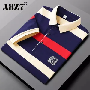 Classic Striped Polo Summer Elegance