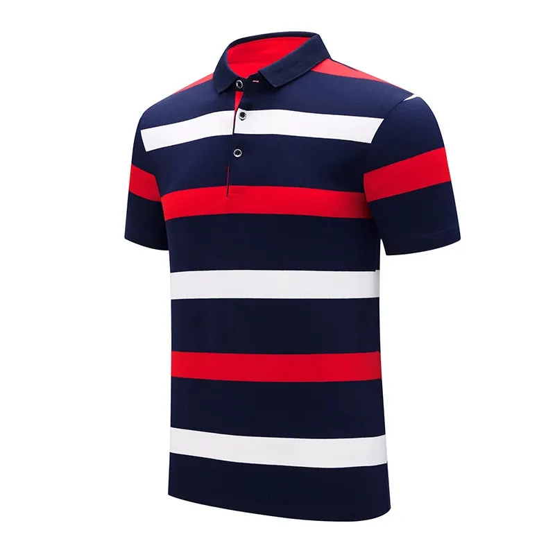 Classic Striped Polo Summer Elegance