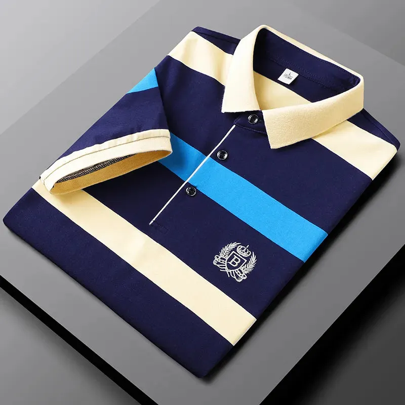 Classic Striped Polo Summer Elegance