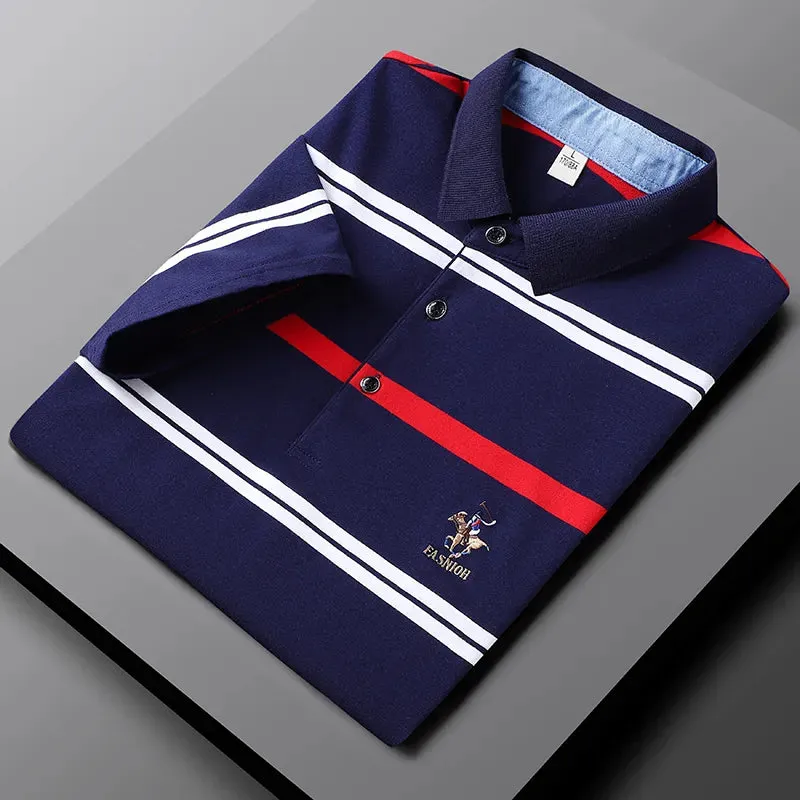 Classic Striped Polo Summer Elegance