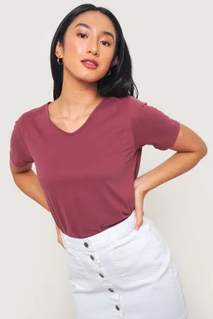 Closet Staples V-Neck Amboy Hem Tee