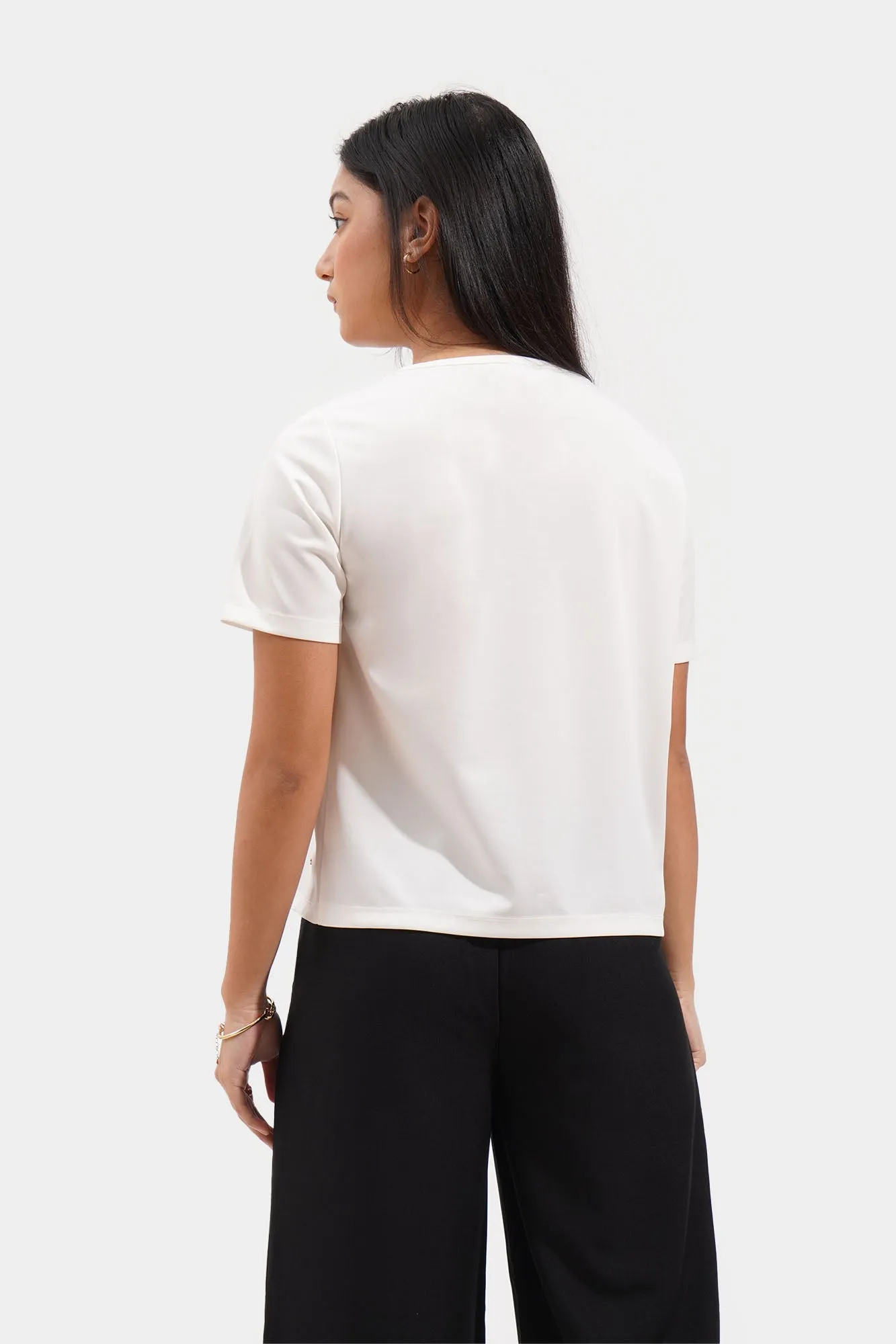 Closet Staples V-Neck Button Down Tee