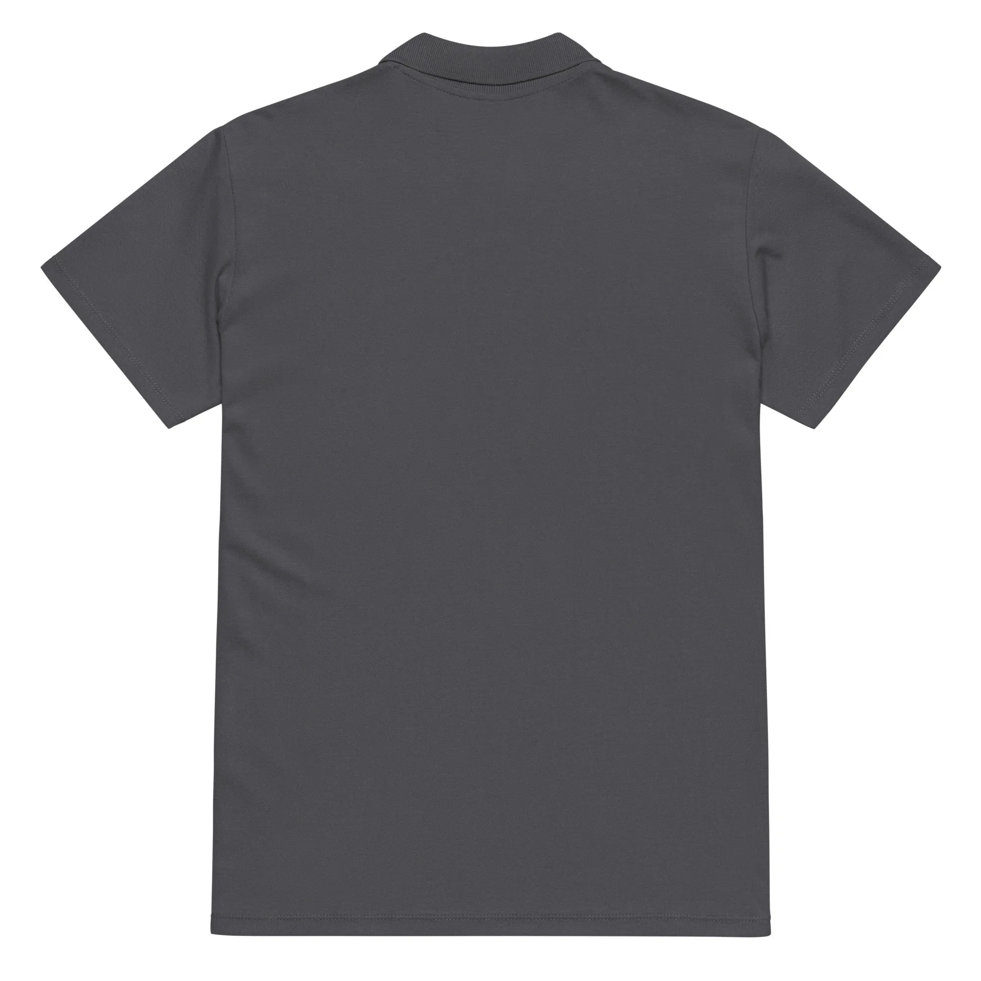 Clubs and Sticks Premium Pique Embroidered Polo Shirt - Grey