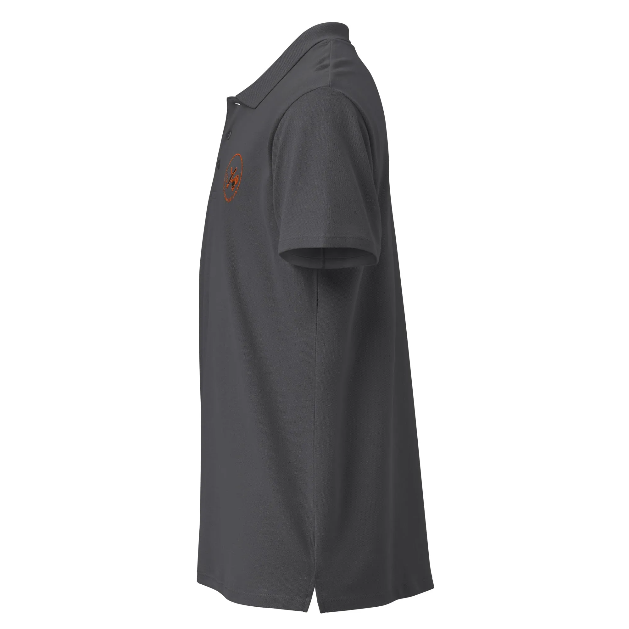 Clubs and Sticks Premium Pique Embroidered Polo Shirt - Orange
