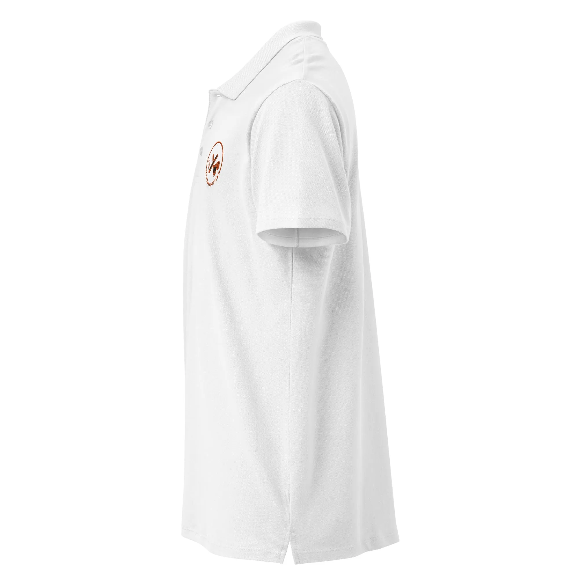 Clubs and Sticks Premium Pique Embroidered Polo Shirt - Orange