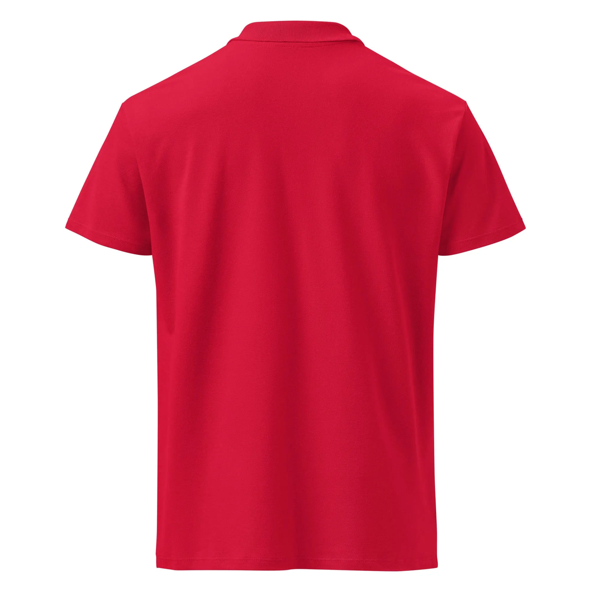 Clubs and Sticks Premium Pique Embroidered Polo Shirt - Orange