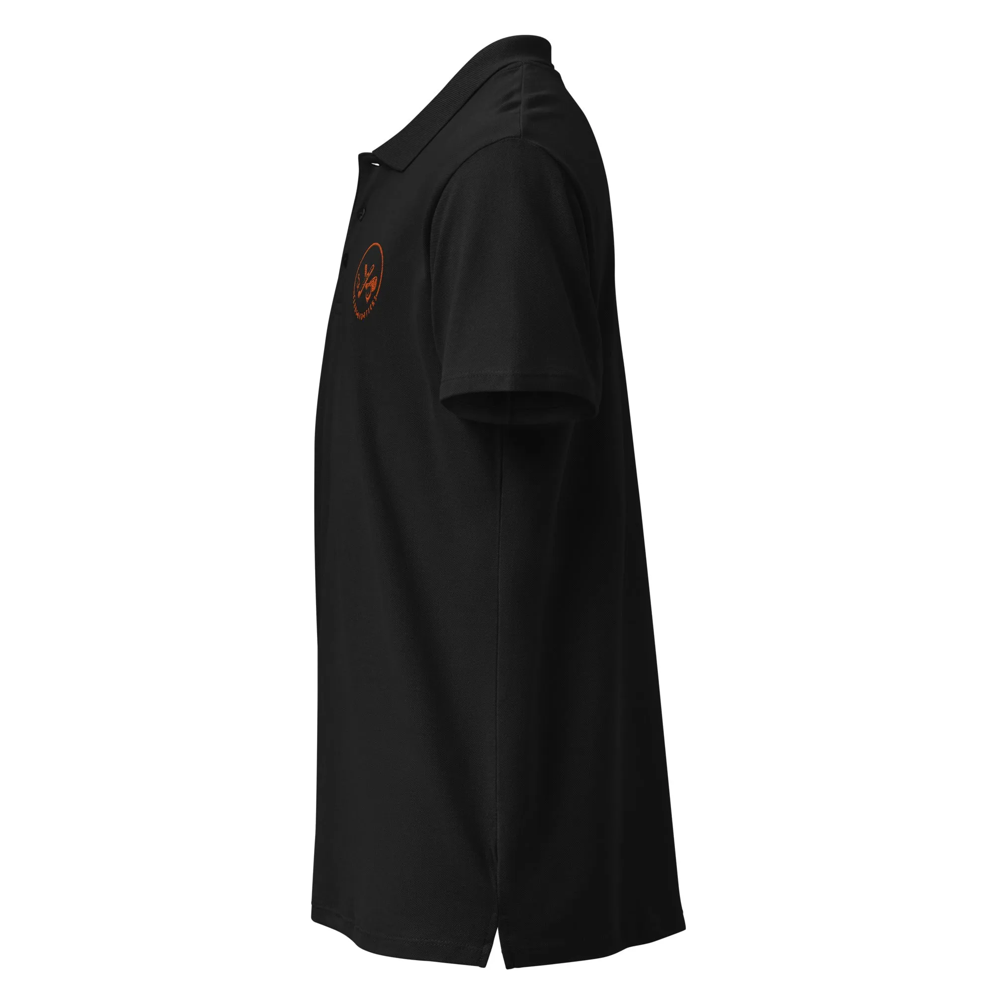 Clubs and Sticks Premium Pique Embroidered Polo Shirt - Orange