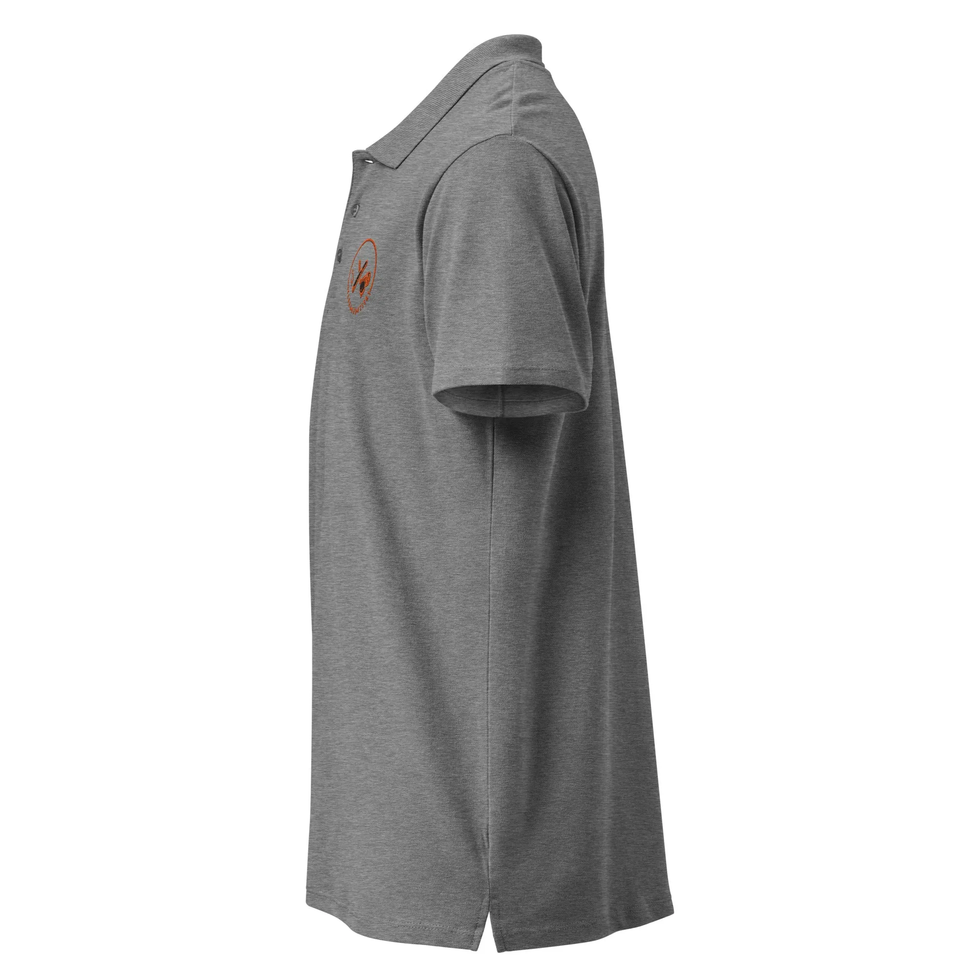 Clubs and Sticks Premium Pique Embroidered Polo Shirt - Orange