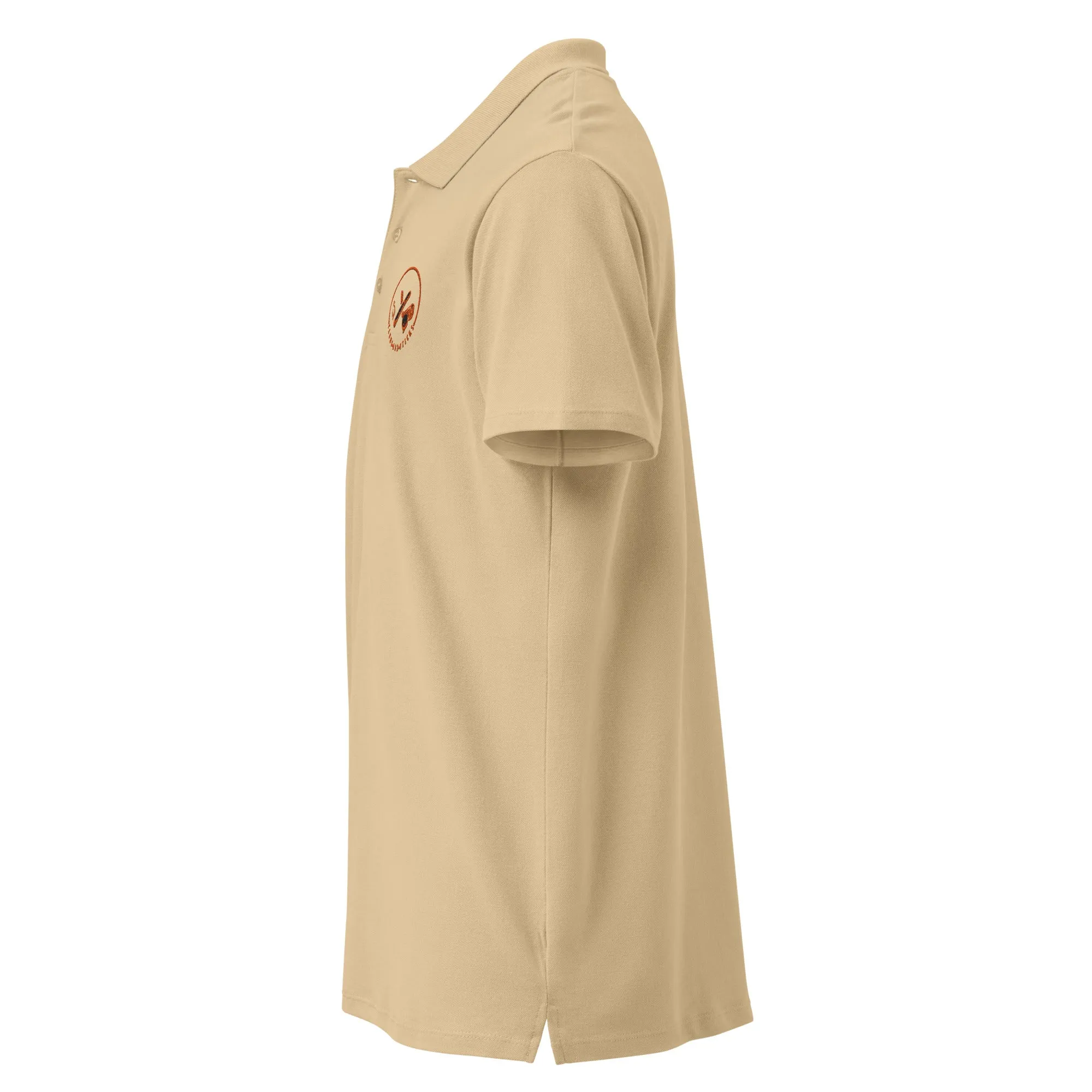 Clubs and Sticks Premium Pique Embroidered Polo Shirt - Orange