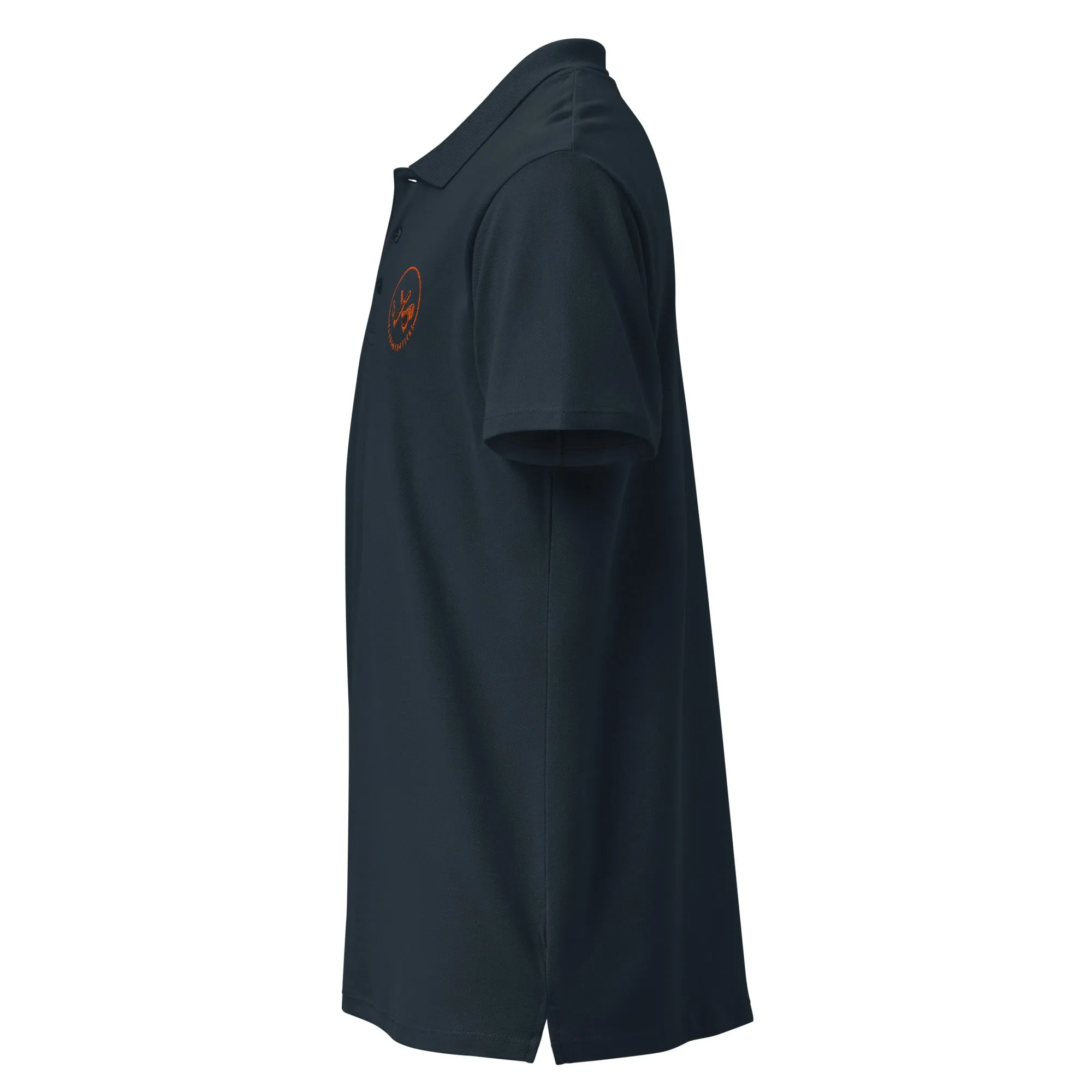 Clubs and Sticks Premium Pique Embroidered Polo Shirt - Orange