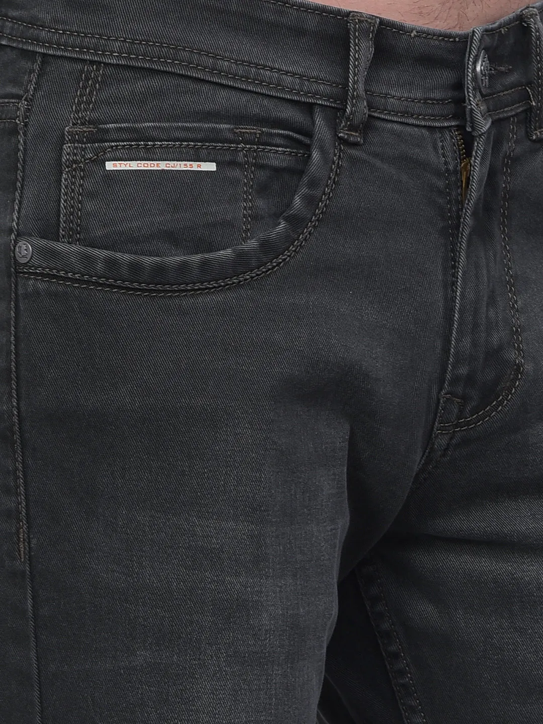 COBB DARK OLIVE STRAIGHT-FIT PREMIUM JEANS