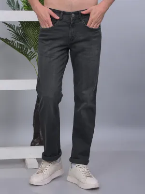 COBB DARK OLIVE STRAIGHT-FIT PREMIUM JEANS