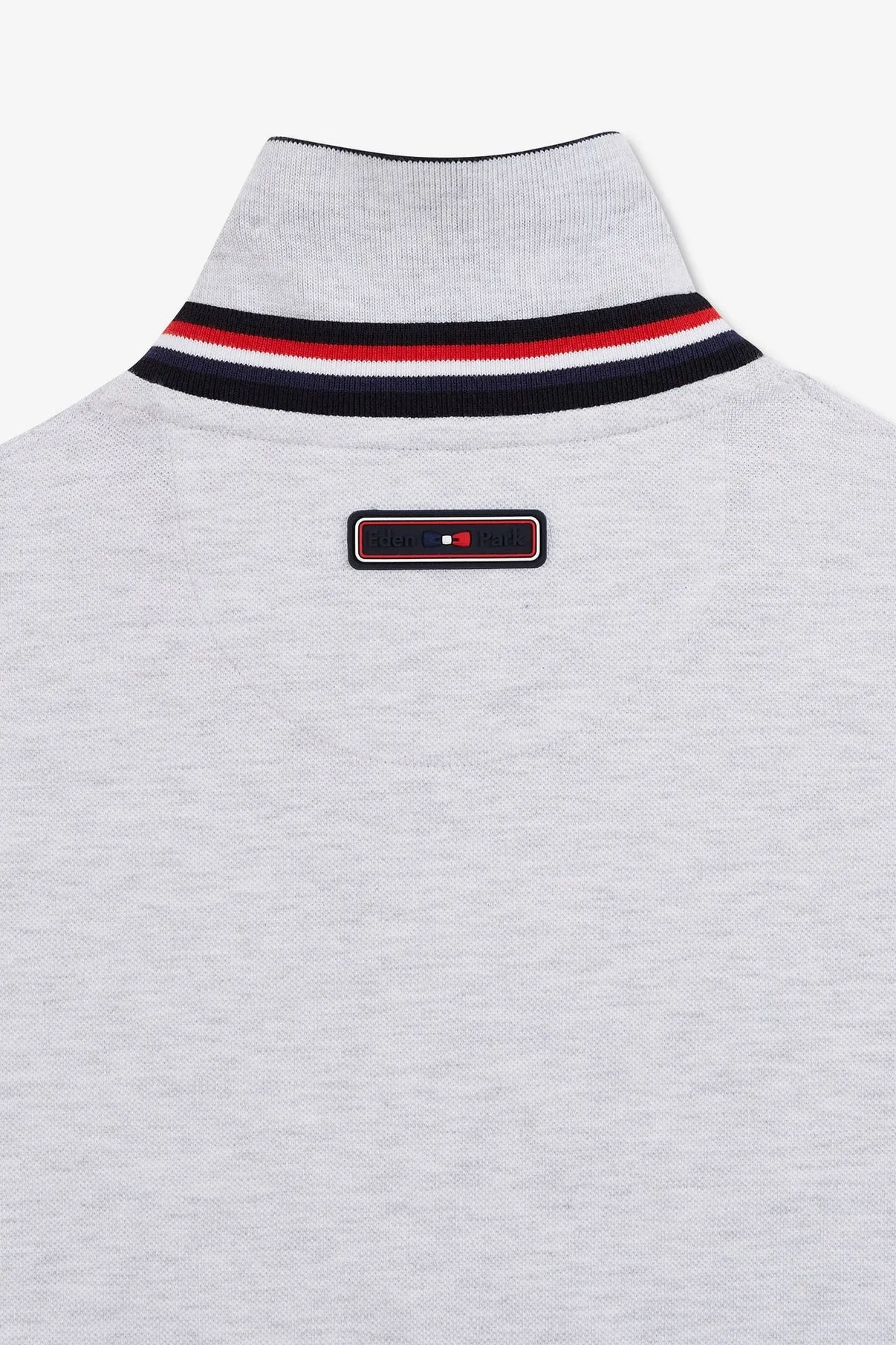 Colorblock Short Sleeve Polo Shirt in Grey