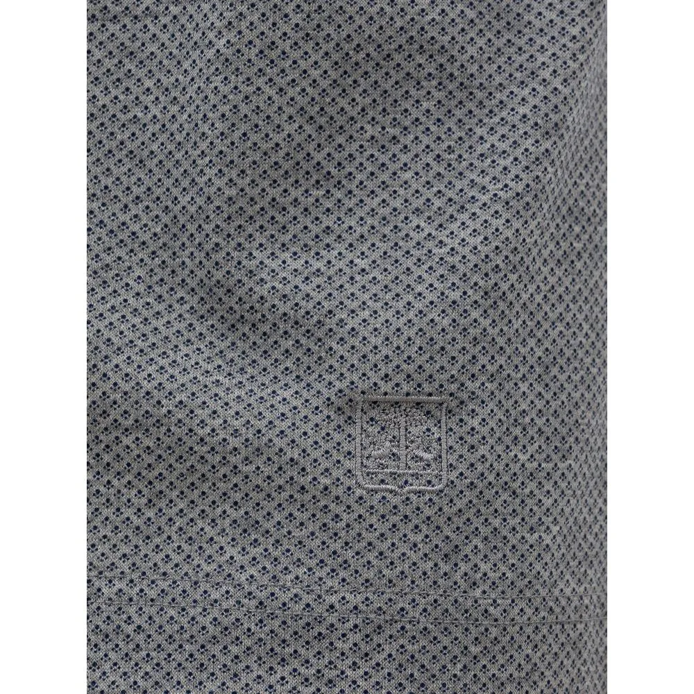 Corneliani Brown Cotton Polo Shirt
