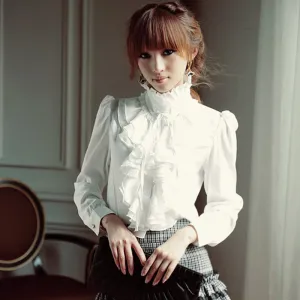cotton blouses women shirt tops for women ladies white blouses elegant Chiffon blouse butterfly