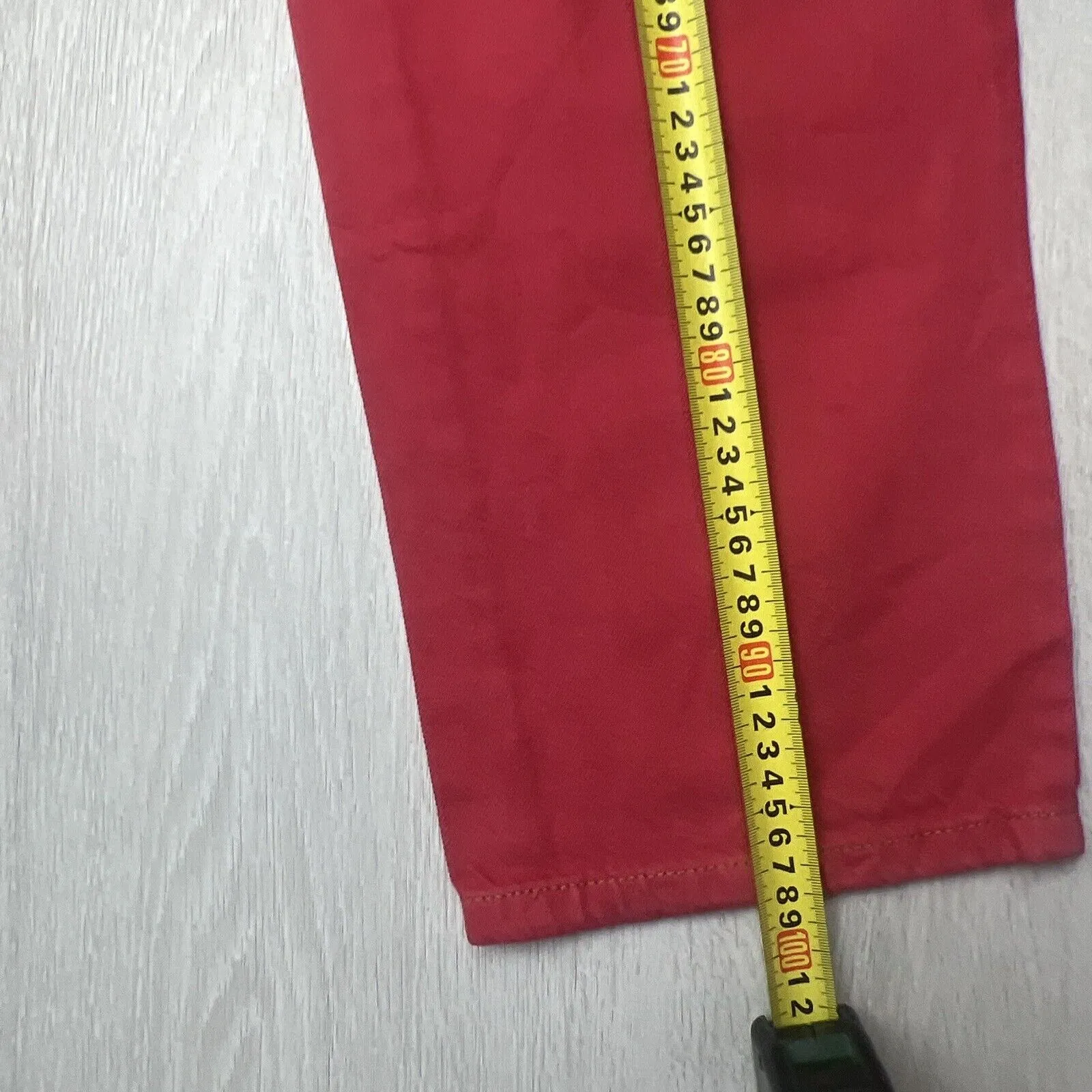 Cotton On Womens Red Low Rise Straight Jeans Size 8