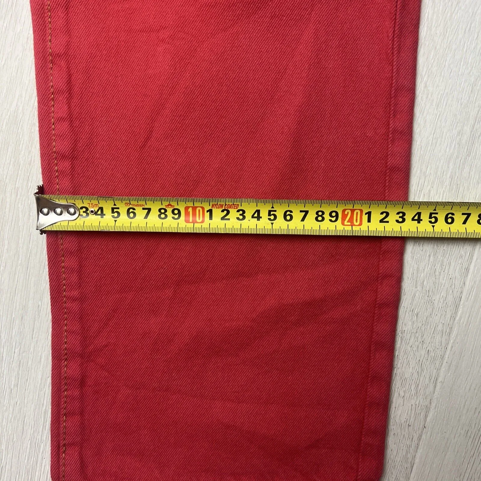 Cotton On Womens Red Low Rise Straight Jeans Size 8