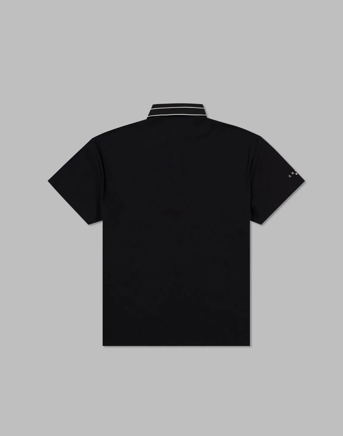 CRONOS BLACK STRIPED POLO SHIRT【BLACK】
