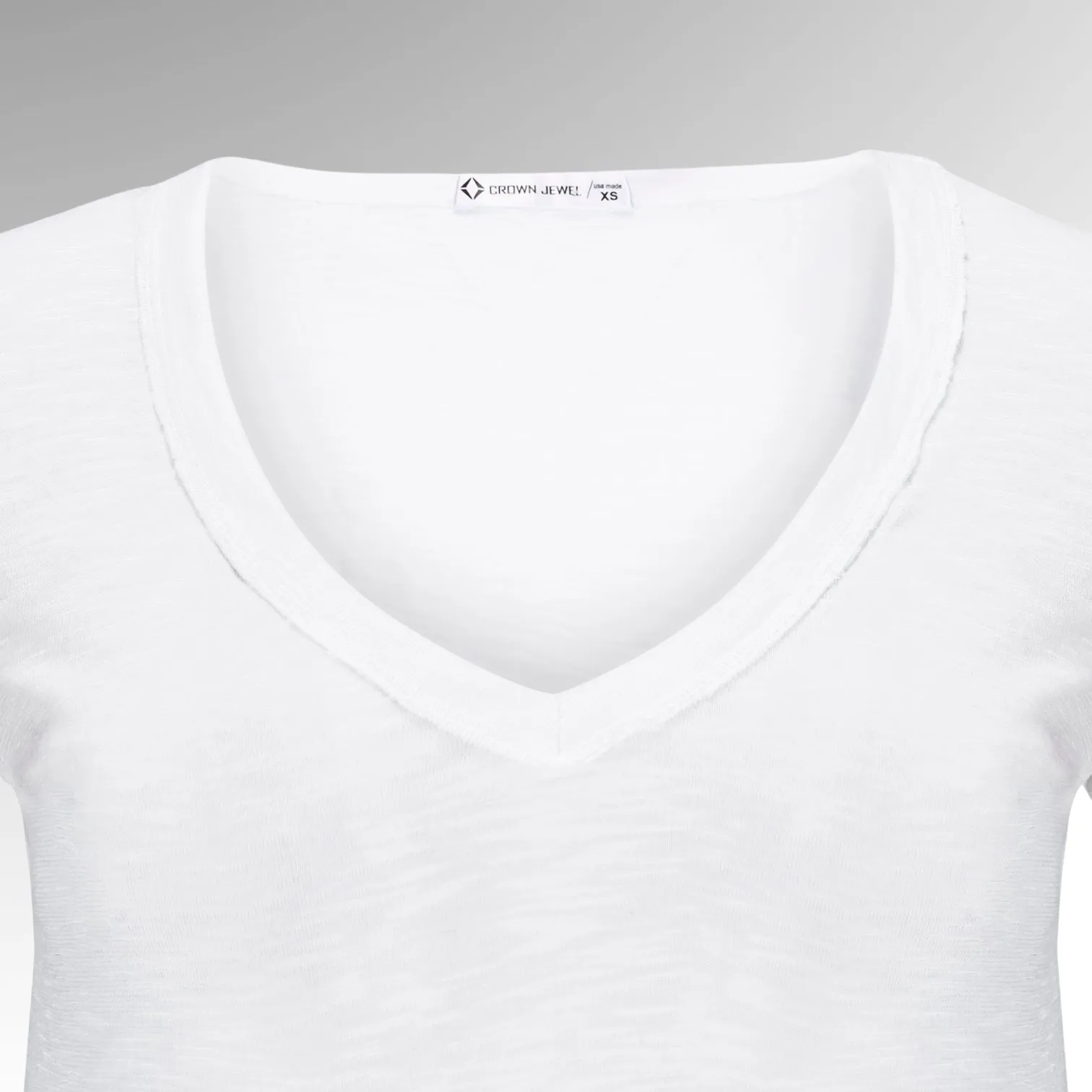 Crown Jewel S/S Slub V-Neck