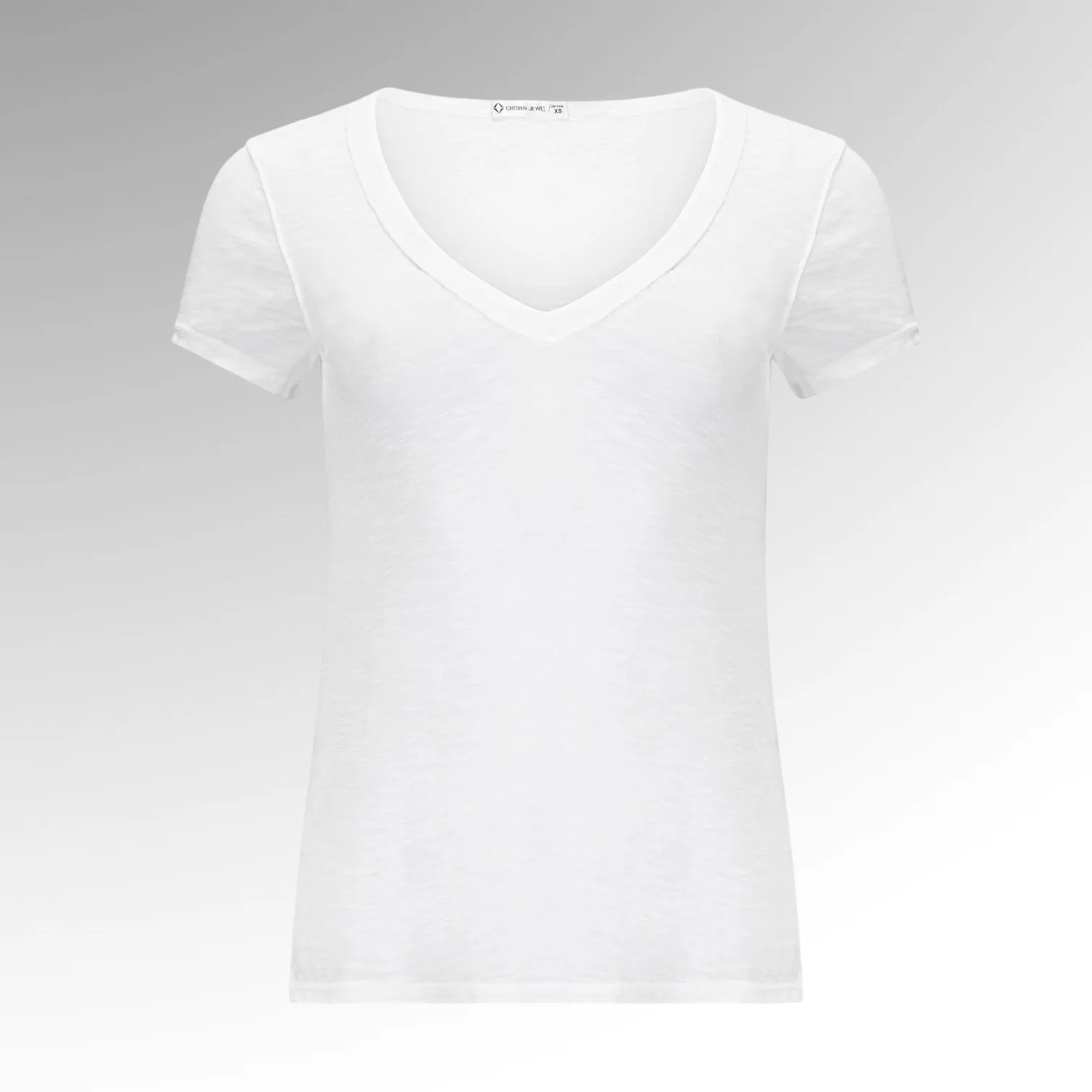 Crown Jewel S/S Slub V-Neck