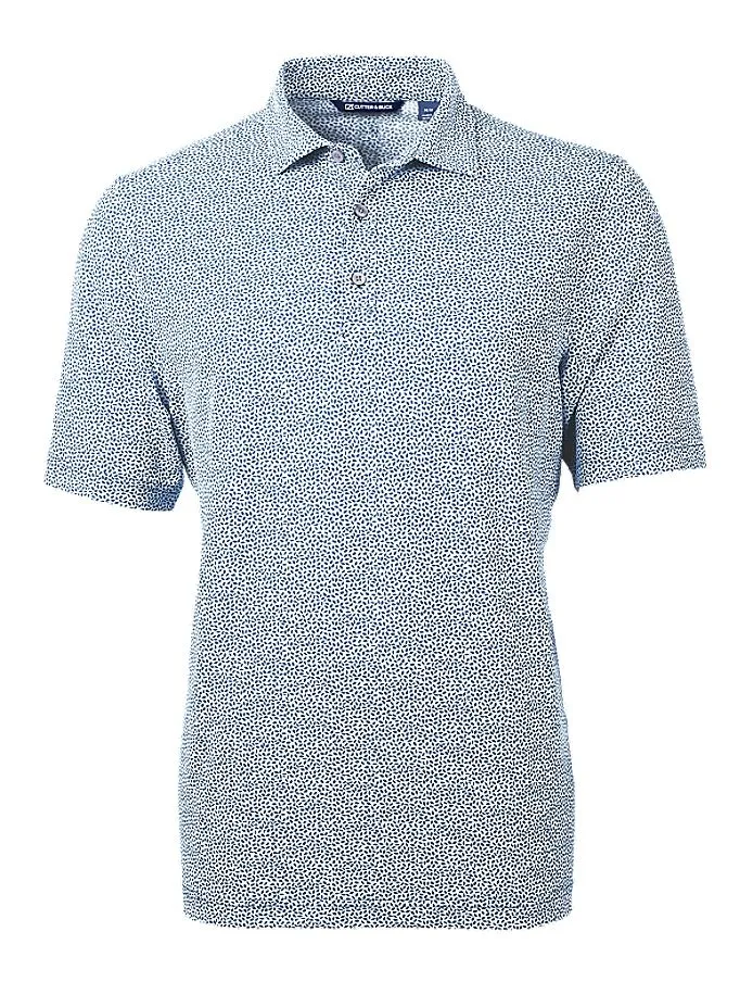 Cutter & Buck Mens Virtue Eco Pique Botanical Print Recycled Polo