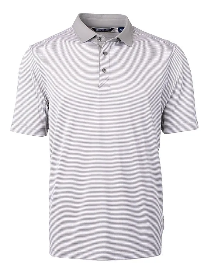 Cutter & Buck Virtue Eco Pique Micro Stripe Recycled Mens Polo