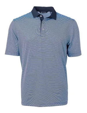 Cutter & Buck Virtue Eco Pique Micro Stripe Recycled Mens Polo