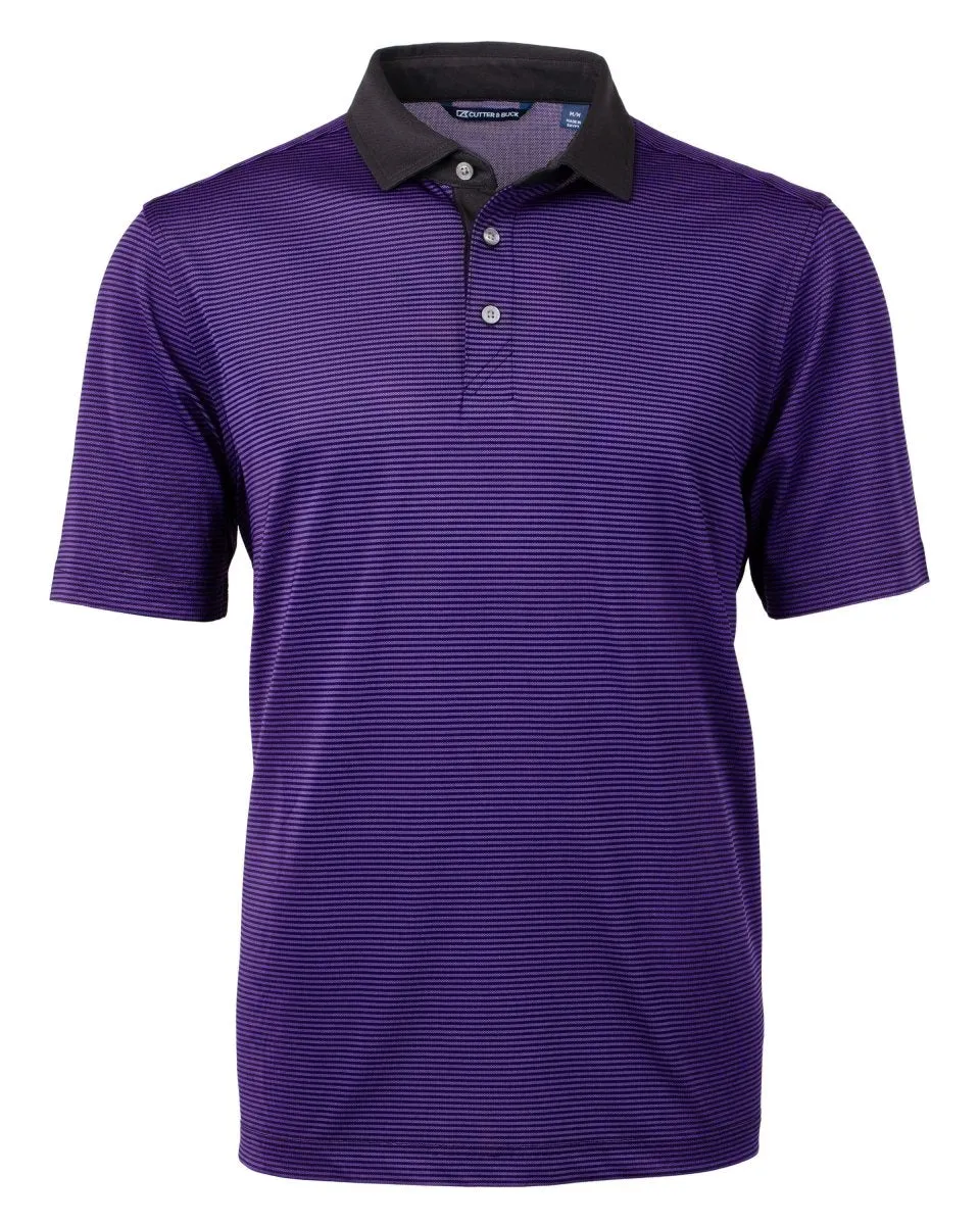 Cutter & Buck Virtue Eco Pique Micro Stripe Recycled Mens Polo