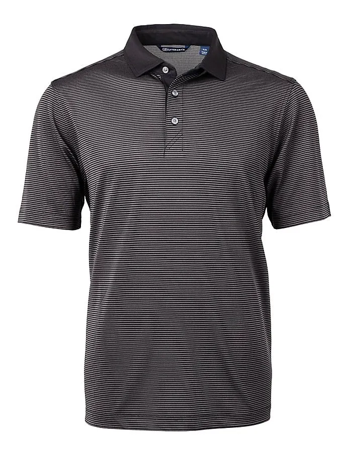 Cutter & Buck Virtue Eco Pique Micro Stripe Recycled Mens Polo