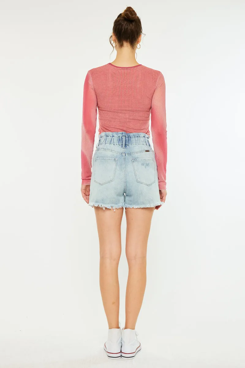 Daelyn Ultra High Rise PaperBag Shorts