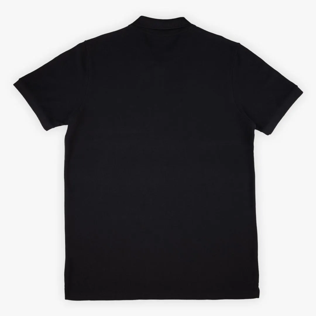 Deep Black Pique Polo
